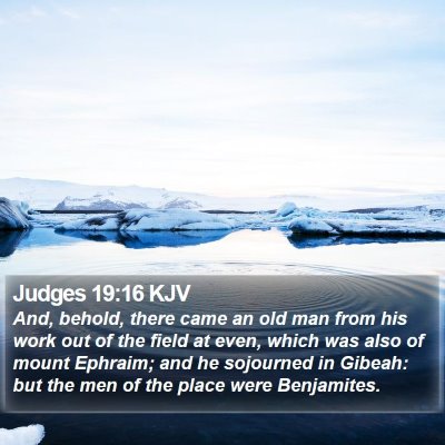 Judges 19:16 KJV Bible Verse Image