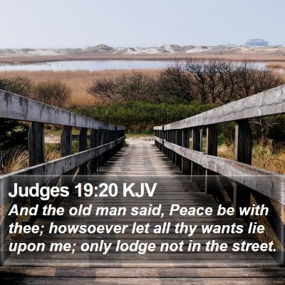 Judges 19:20 KJV Bible Verse Image