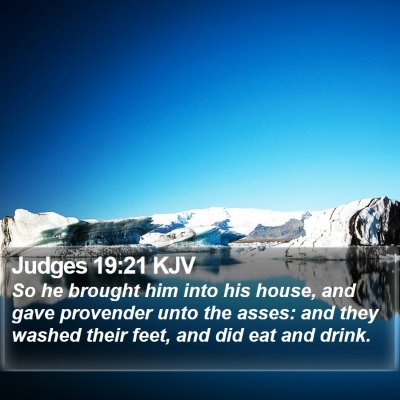 Judges 19:21 KJV Bible Verse Image