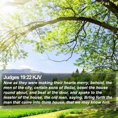 Judges 19:22 KJV Bible Verse Image