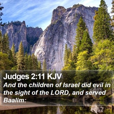 Judges 2:11 KJV Bible Verse Image