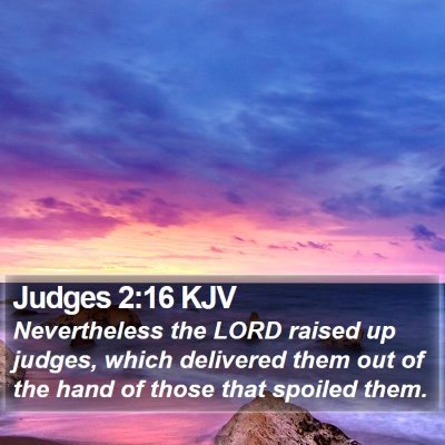 Judges 2:16 KJV Bible Verse Image
