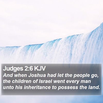 Judges 2:6 KJV Bible Verse Image