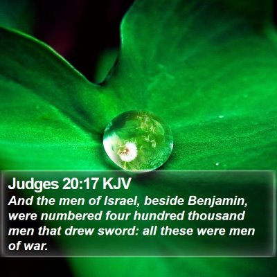 Judges 20:17 KJV Bible Verse Image