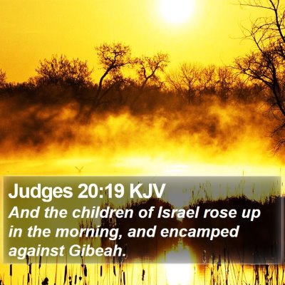 Judges 20:19 KJV Bible Verse Image