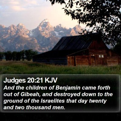Judges 20:21 KJV Bible Verse Image