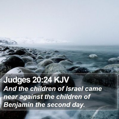 Judges 20:24 KJV Bible Verse Image