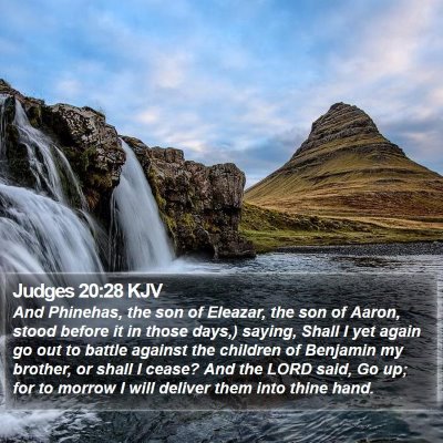 Judges 20:28 KJV Bible Verse Image