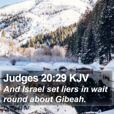 Judges 20:29 KJV Bible Verse Image