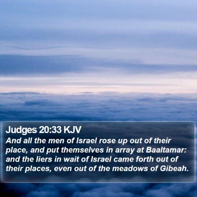 Judges 20:33 KJV Bible Verse Image