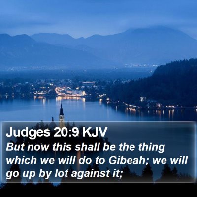 Judges 20:9 KJV Bible Verse Image