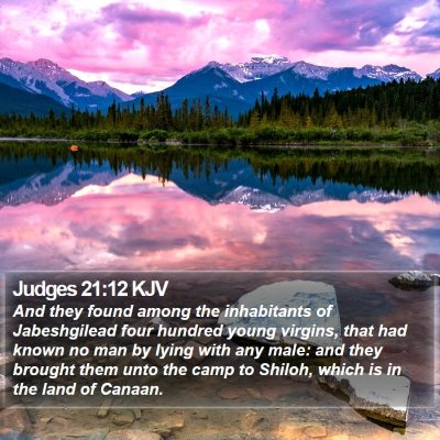 Judges 21:12 KJV Bible Verse Image