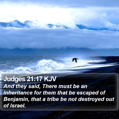 Judges 21:17 KJV Bible Verse Image