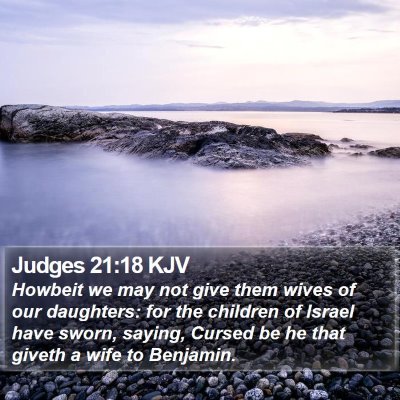 Judges 21:18 KJV Bible Verse Image