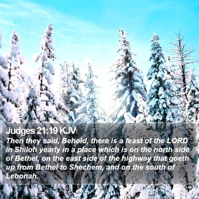 Judges 21:19 KJV Bible Verse Image