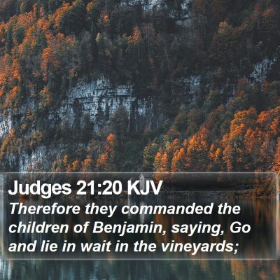 Judges 21:20 KJV Bible Verse Image