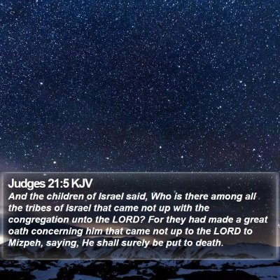 Judges 21:5 KJV Bible Verse Image