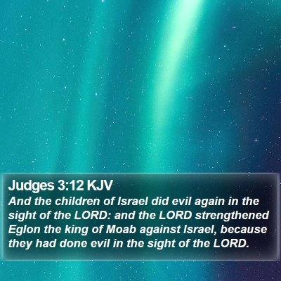 Judges 3:12 KJV Bible Verse Image