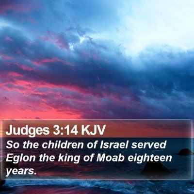 Judges 3:14 KJV Bible Verse Image