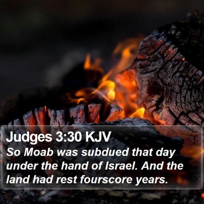 Judges 3:30 KJV Bible Verse Image