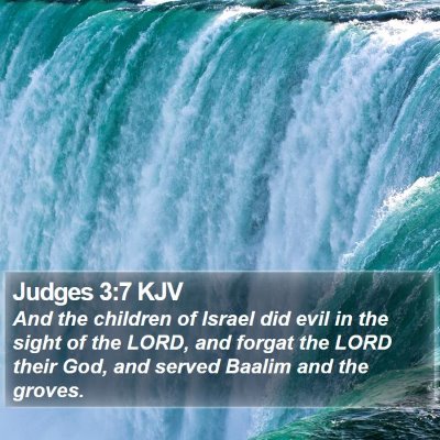 Judges 3:7 KJV Bible Verse Image