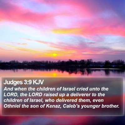 Judges 3:9 KJV Bible Verse Image