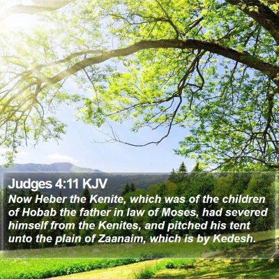 Judges 4:11 KJV Bible Verse Image