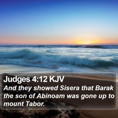 Judges 4:12 KJV Bible Verse Image