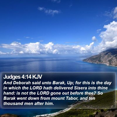 Judges 4:14 KJV Bible Verse Image