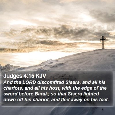 Judges 4:15 KJV Bible Verse Image