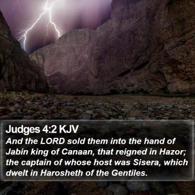 Judges 4:2 KJV Bible Verse Image