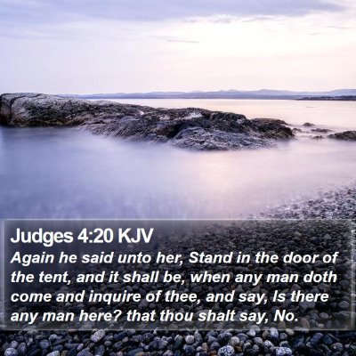 Judges 4:20 KJV Bible Verse Image