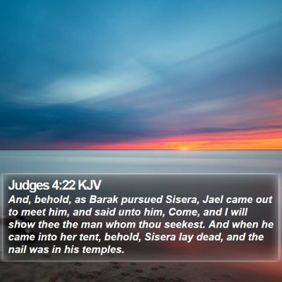 Judges 4:22 KJV Bible Verse Image