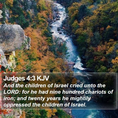 Judges 4:3 KJV Bible Verse Image