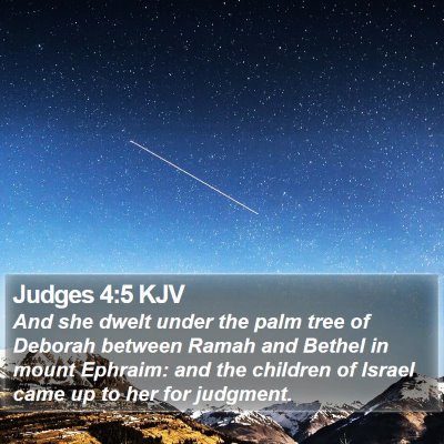 Judges 4:5 KJV Bible Verse Image