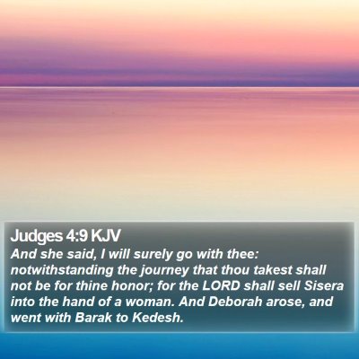 Judges 4:9 KJV Bible Verse Image