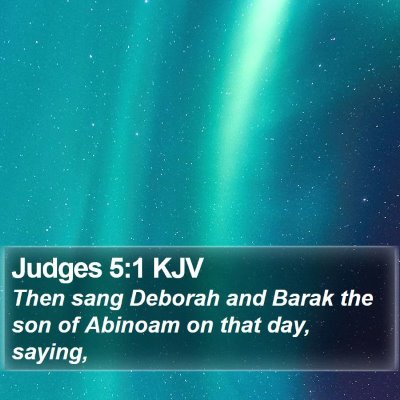 Judges 5:1 KJV Bible Verse Image