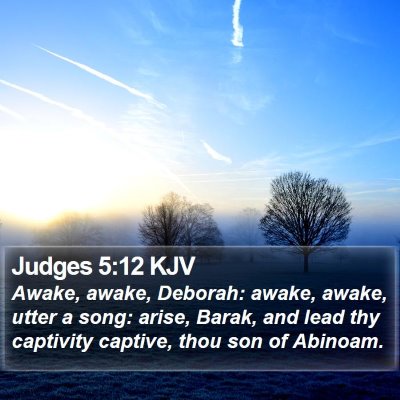 Judges 5:12 KJV Bible Verse Image