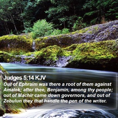 Judges 5:14 KJV Bible Verse Image