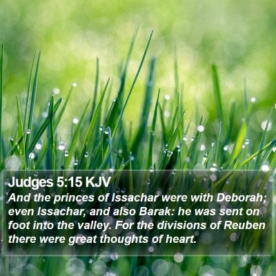 Judges 5:15 KJV Bible Verse Image