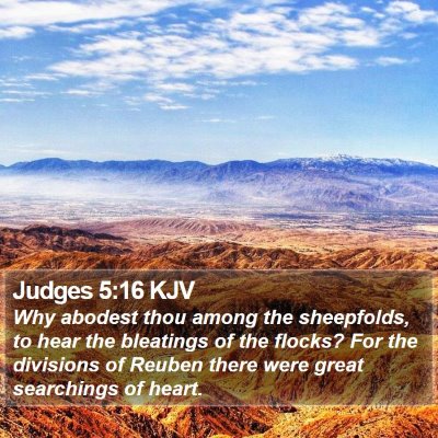Judges 5:16 KJV Bible Verse Image