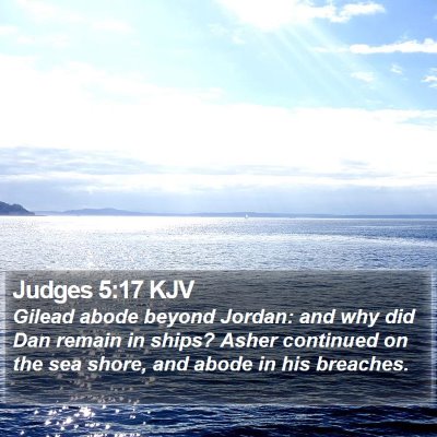 Judges 5:17 KJV Bible Verse Image