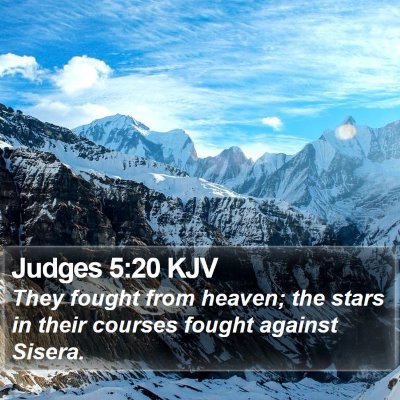 Judges 5:20 KJV Bible Verse Image