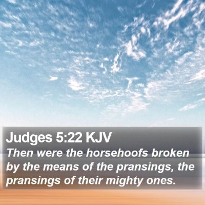 Judges 5:22 KJV Bible Verse Image