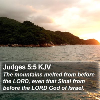 Judges 5:5 KJV Bible Verse Image