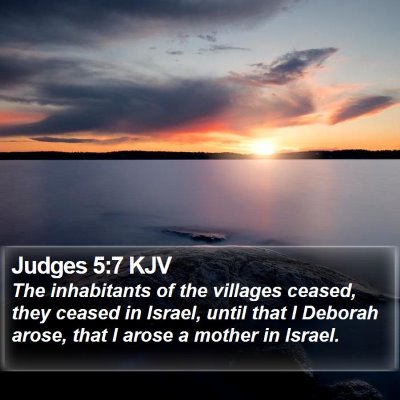 Judges 5:7 KJV Bible Verse Image
