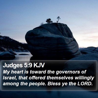 Judges 5:9 KJV Bible Verse Image