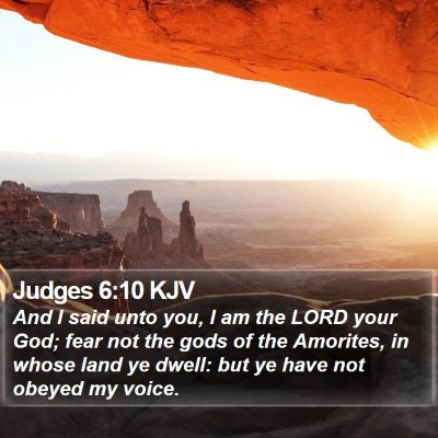 Judges 6:10 KJV Bible Verse Image