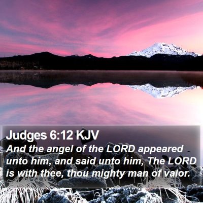 Judges 6:12 KJV Bible Verse Image