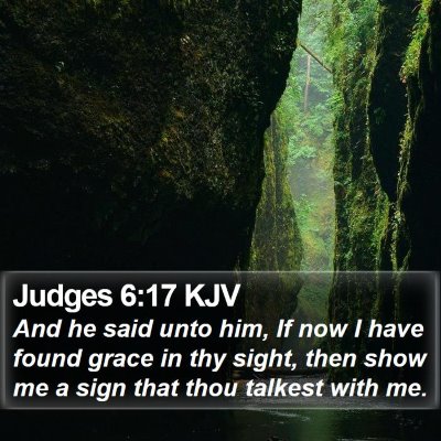 Judges 6:17 KJV Bible Verse Image